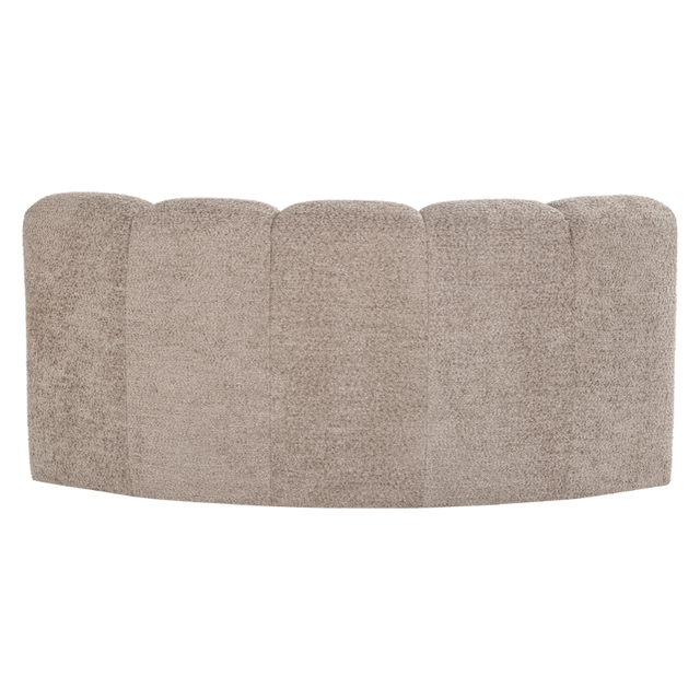 Mojo Eetbank Halfronde Hoek met Rugleuning Wollig – Zachte vormen voor een speelse en luxe eethoek.