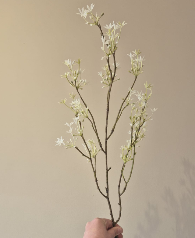 Bloem Zijden Wit Lente-ui – Breng een frisse en pure uitstraling in huis.
