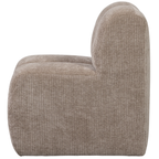 Mojo Eetbank 84 cm Ribstof – Compact comfort met een luxe uitstraling.