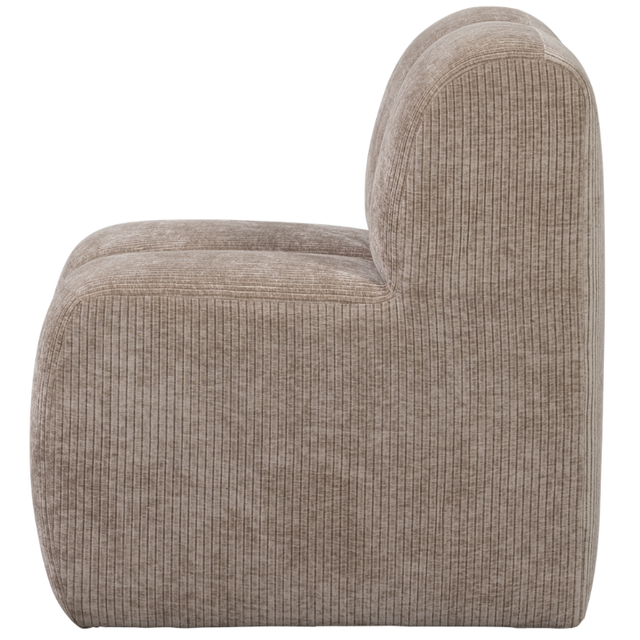 Mojo Eetbank 84 cm Ribstof – Compact comfort met een luxe uitstraling.