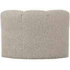 Mojo hoek Bouclé Beige Melange – De perfecte mix van comfort en stijl aan tafel.