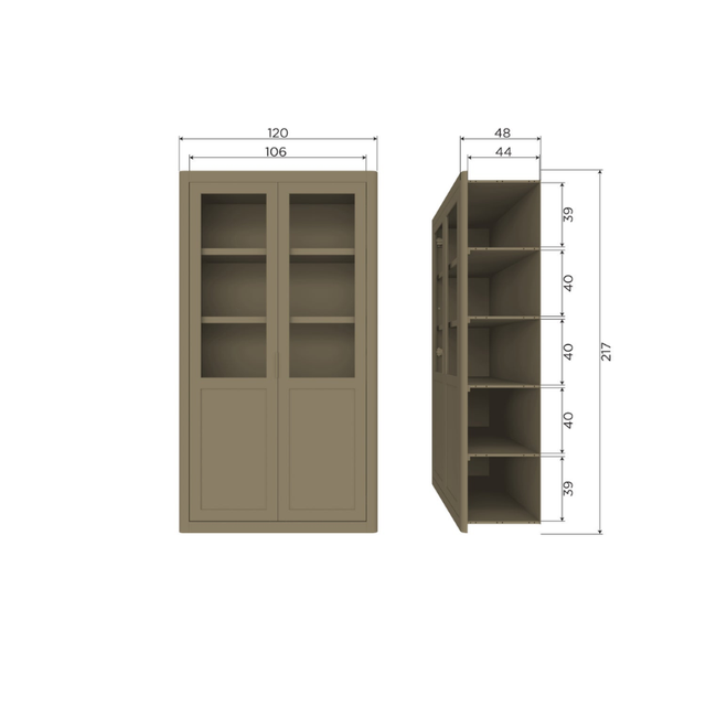 Buffetkast Gunnar Mud – Stijlvol opbergen met een moderne uitstraling.