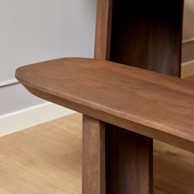 Eetkamerbank Maré – Massief mango hout in walnootkleur