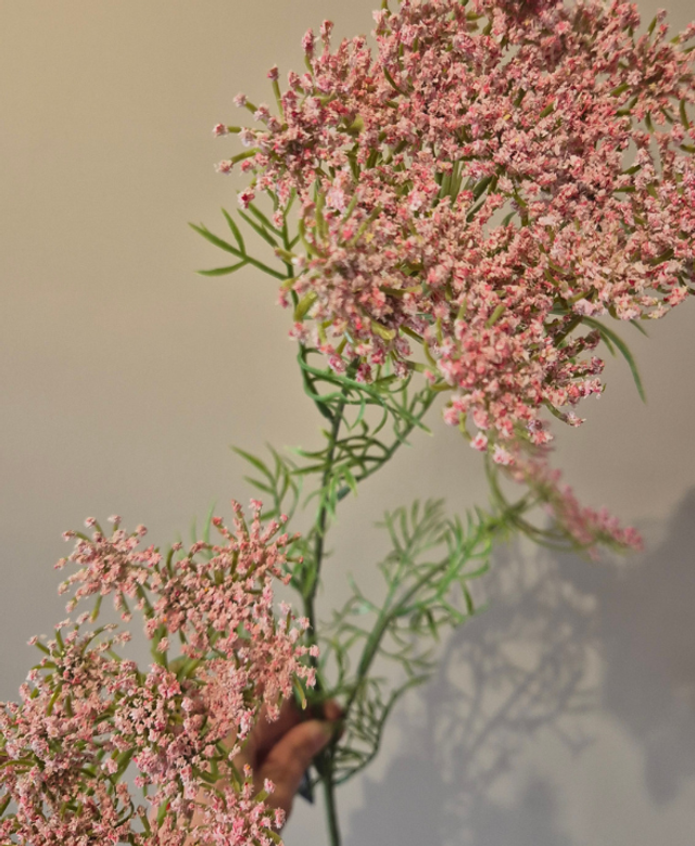Roze zijden Anethum | Zijden bloem voor een sfeervol veldboeket